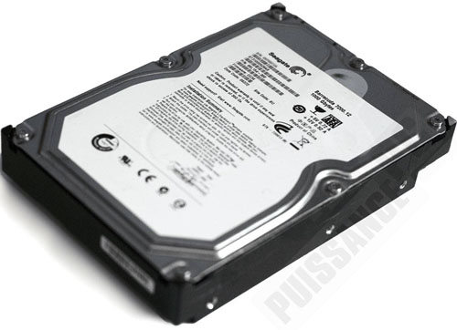 Seagate Barracuda 7200.12 : vue 3 quarts (Puissance-PC) [cliquer pour agrandir]