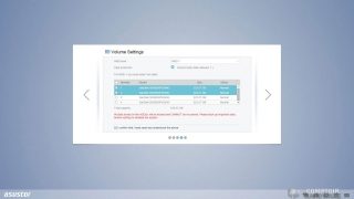 Configuration des volumes [cliquer pour agrandir]