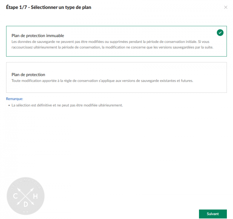APM définition du plan de protection / worm [cliquer pour agrandir]