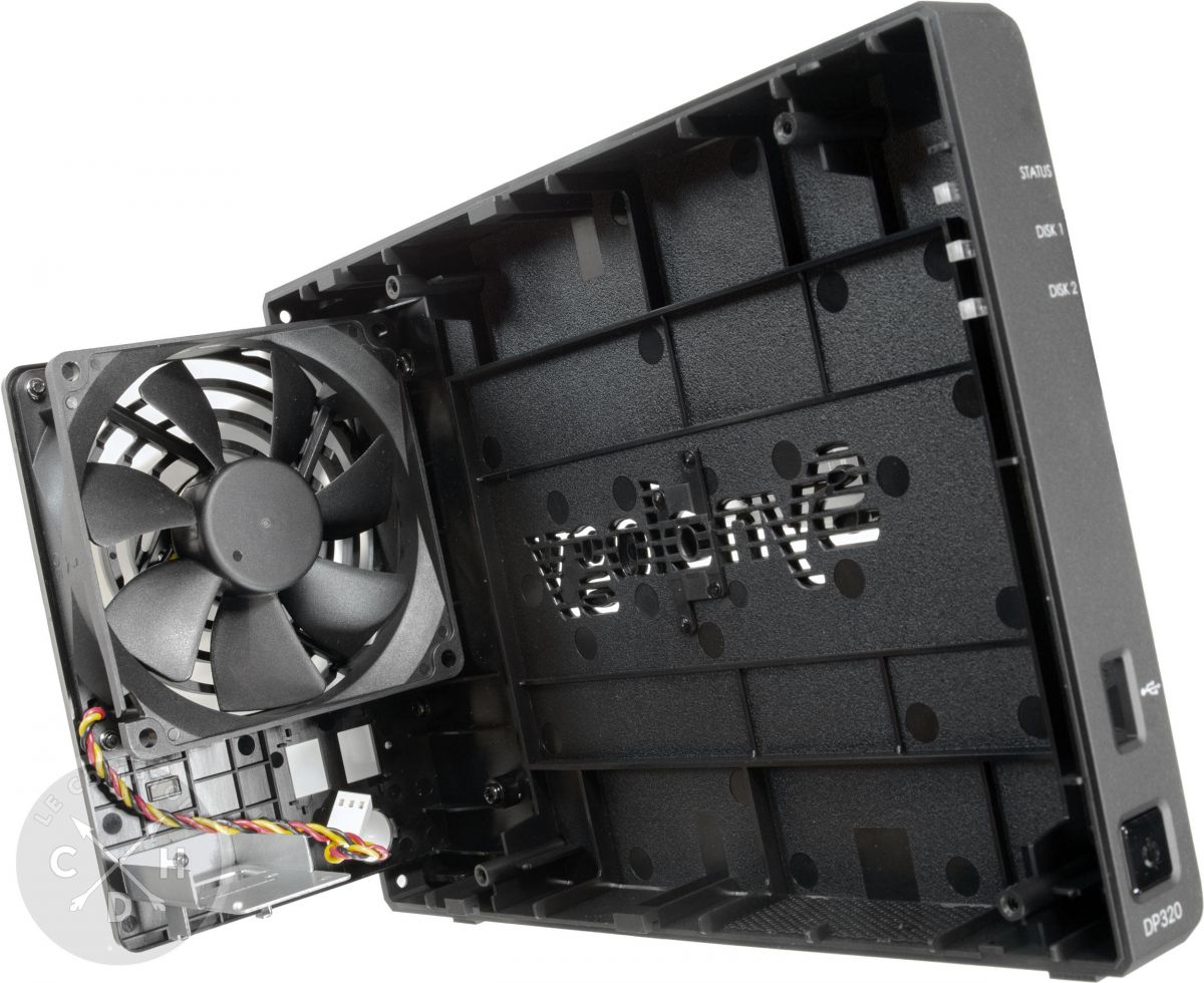 DP320 capot chassis & ventilateur [cliquer pour agrandir]