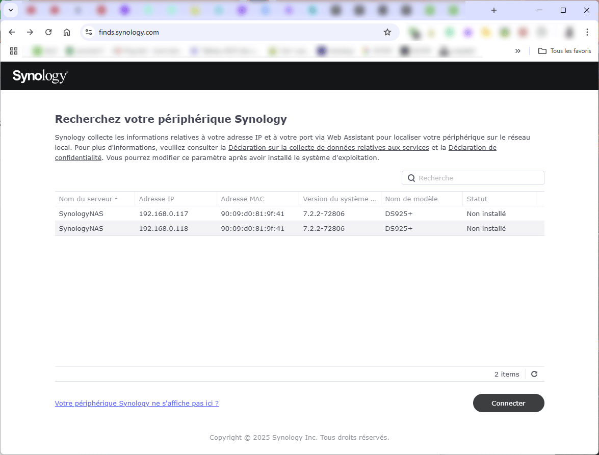 finds synology com