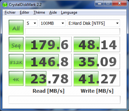 crystaldiskmark - - Kingston SSD now V series 40Go