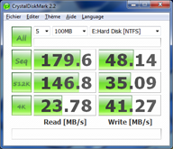 crystaldiskmark - - Kingston SSD now V series 40Go [cliquer pour agrandir]
