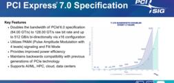 Le PCIe 7.0 finalisé, cap sur le PCIe 8.0 et l'optique